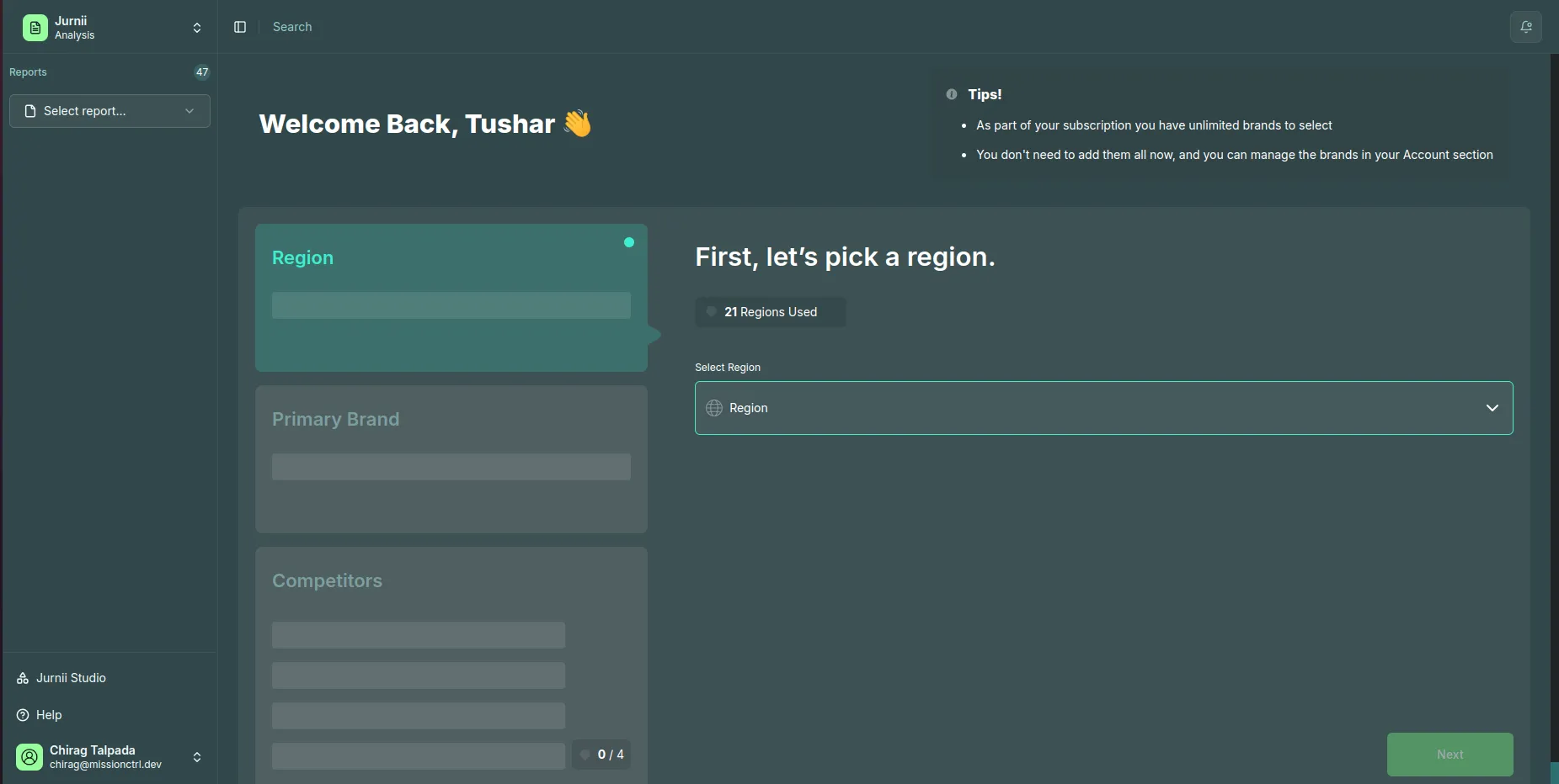 Jurnii Search Interface